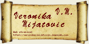 Veronika Mijatović vizit kartica